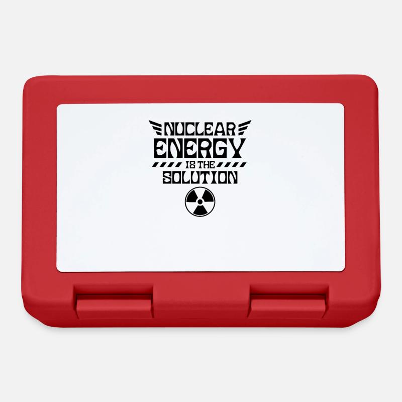 L'énergie nucléaire est la solution L'énergie nucléaire L'énergie nucléaire - Boîte à goûter - rouge