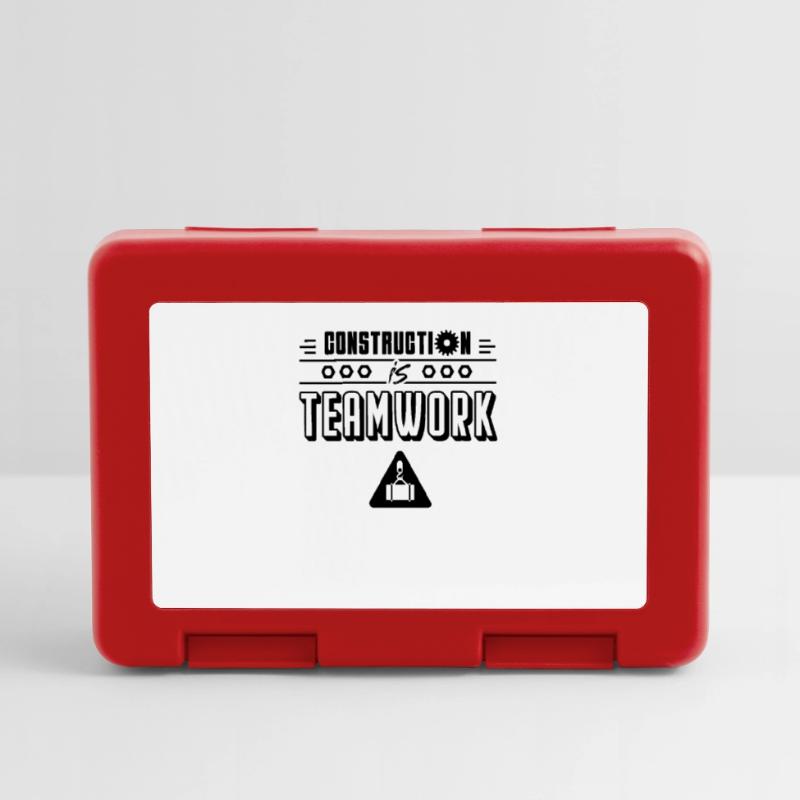 Construction work is teamwork construction site construction workers Lunchbox