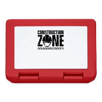 Building sites zone construction workers construction construction site occupation - Lunchbox - red - Front