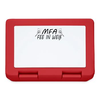 MFA Medizinische Fachangestellte Arzthelferin - Brotdose - Rot - Vorne