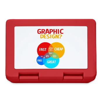 Designer Graphic Designer Graphic Designer Artist - Lunchbox - red - Front