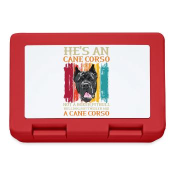 Cane Corso pour cane Corso propriétaire Cane - Boîte à goûter - rouge - Devant