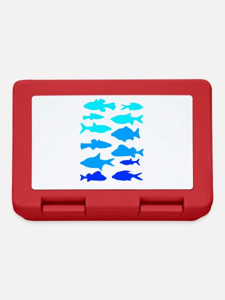 Pêcheur carpe brochet - Boîte à goûter - rouge