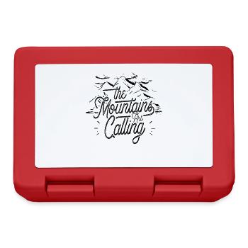 The mountains call mountain mountaineers - Lunchbox - red - Front