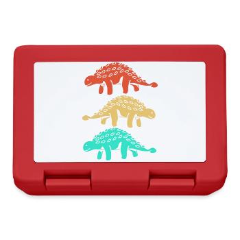 Dino - Boîte à goûter - rouge - Devant