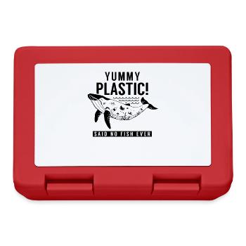 Plastic Ocean Pollution Overfishing Sea - Lunchbox - red - Front