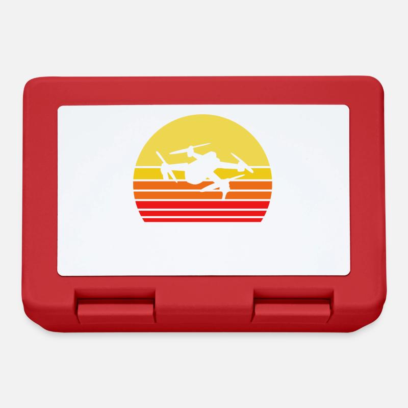 Drone Quadcopter Drone Flying Drones - Lunchbox - red