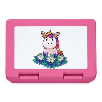 Licorne gentiane Edelweiss Alpes Suisse Autriche - Boîte à goûter - rose - Devant