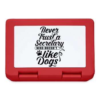 Secretary The No Dogs Mag Secretary Secretaries - Lunchbox - red - Front