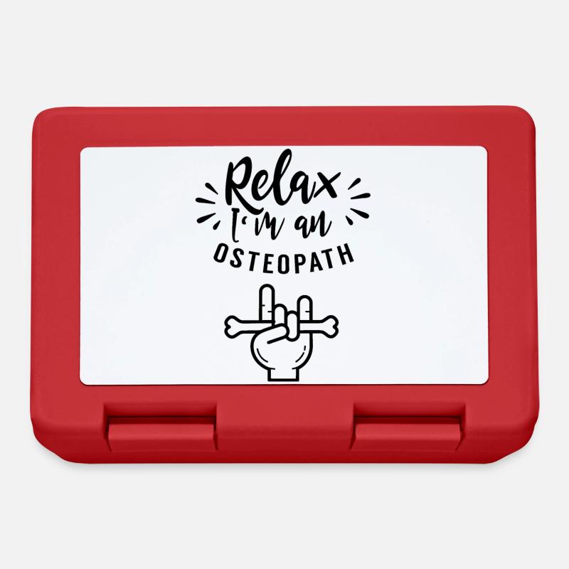 Entspann Dich Ich Bin Ein Osteopath Osteopathie - Brotdose - Rot