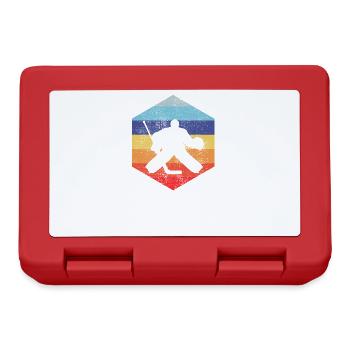 Ice Hockey Goalie Ice Hockey Gift - Lunchbox - red - Front