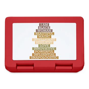 Black-power Racism Afro African American - Lunchbox - red - Front