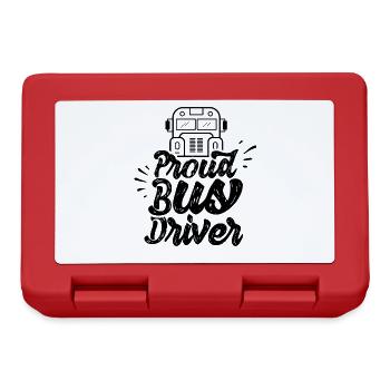 Proud bus driver Bus driver Bus school bus driver - Lunchbox - red - Front