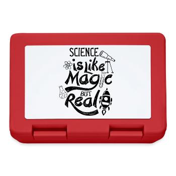 Science Is Like Magic But Real Researchers - Lunchbox - red - Front