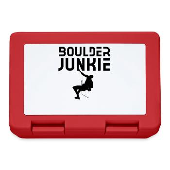 Boulder Junkie Bouldering Boulderer Boulderer - Lunchbox - red - Front