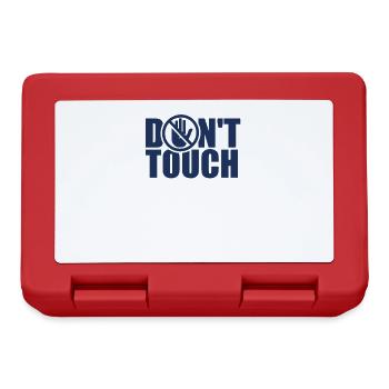 Do Not Touch Touch Finger Stop Hands Away - Lunchbox - red - Front