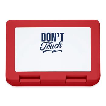 Do not touch hands away Stop Touch fingers - Lunchbox - red - Front