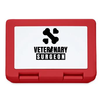 Veterinärchirurg Veterinär Chirurg Beruf Tierarzt - Brotdose - Rot - Vorne