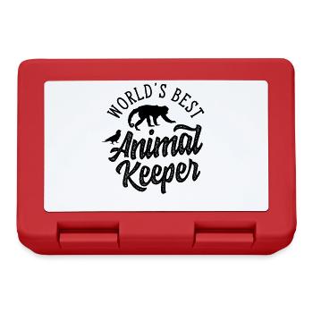World's Best Animal Keeper Animal Care Animal Keeper - Lunchbox - red - Front