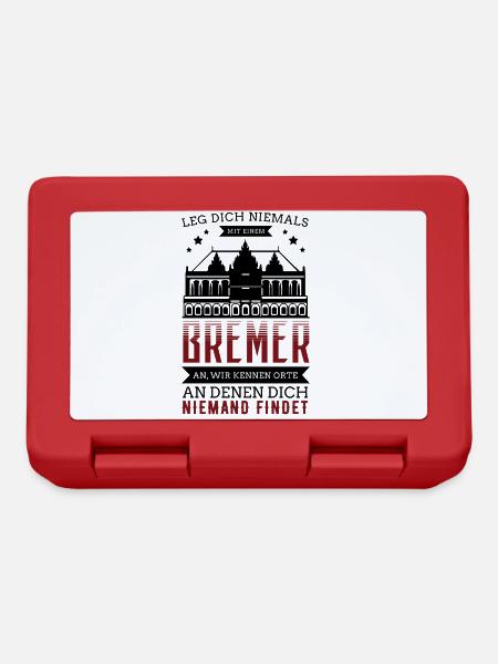 Bremen - Bremer - Brotdose - Rot