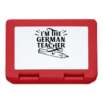 I Am The German Teacher German German Teacher - Lunchbox - red - Front
