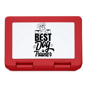 Meilleur dresseur de chiens disant chien d’école de chiens maître-chien - Boîte à goûter - rouge - Devant