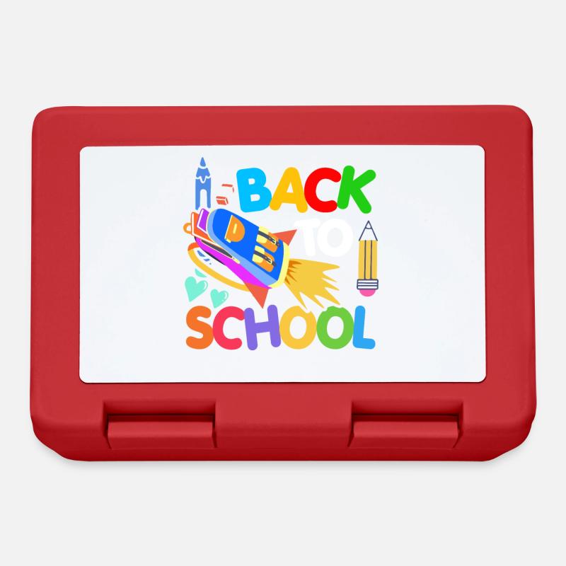 Rentrée scolaire Rocket Students - Boîte à goûter - rouge