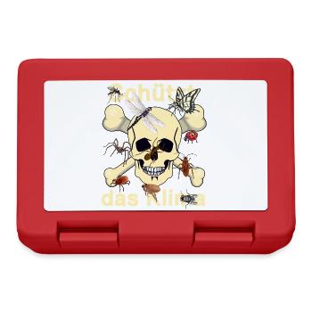 wilderness, forest animals, nature conservation, climate change, insects - Lunchbox - red - Front