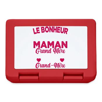 Cadeau Fête des Mère pour Arrière Grand-Mère - Boîte à goûter - rouge - Devant
