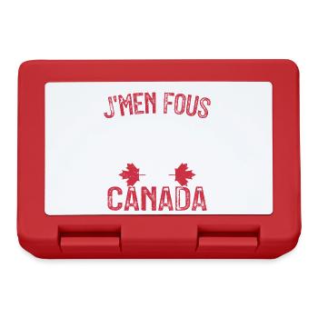 J'men fous je me barre au canada - Boîte à goûter - rouge - Devant