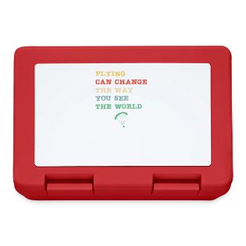 Flying can change the way you see the world - Lunchbox - red - Front