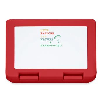 Let's explore the nature - Paragliding - Lunchbox - red - Front