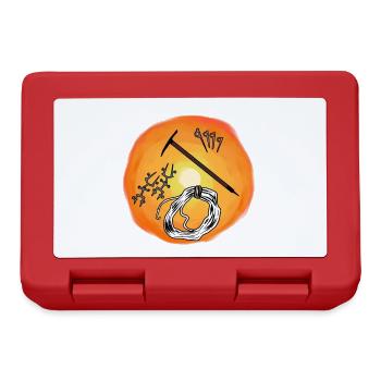 Sonnenschein Bergsport klettern Karabiner Abseilen - Brotdose - Rot - Vorne