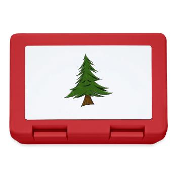 Schlafender Tannenbaum - Brotdose - Rot - Vorne