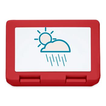 Wetter Wechselhaft - Brotdose - Rot - Vorne