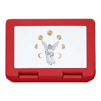 Angel Sky Moon Celestial Fantasy Esotericism - Lunchbox - red - Front