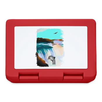 Fish Pike Jump Float Swim Fish - Lunchbox - red - Front