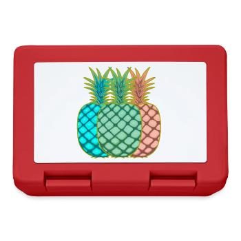 Ananas Vintage Fruit Fruits - Boîte à goûter - rouge - Devant