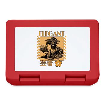 Elegant Geisha - Lunchbox - red - Front