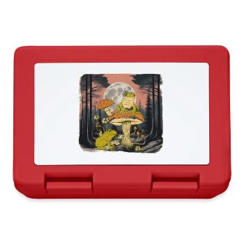 Woodland animals, forest dwellers, frog, toad, frogs - Lunchbox - red - Front