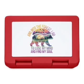 Nature Conservation, Forest, Soul, Relaxation, Time Out - Lunchbox - red - Front
