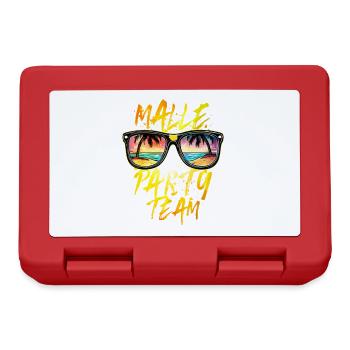 Malle Party Team - Lunchbox - red - Front