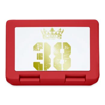 38 Number crown - Lunchbox - red - Front