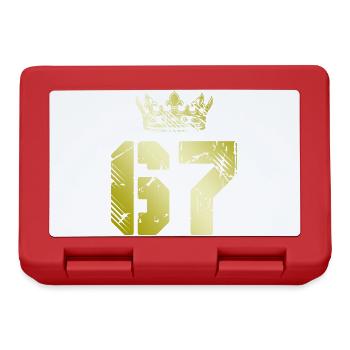 67 Number crown - Lunchbox - red - Front