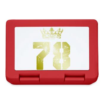 78 Number crown - Lunchbox - red - Front