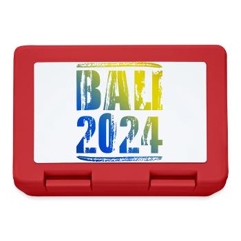 Bali 2024 Bunt Urlaub - Brotdose - Rot - Vorne