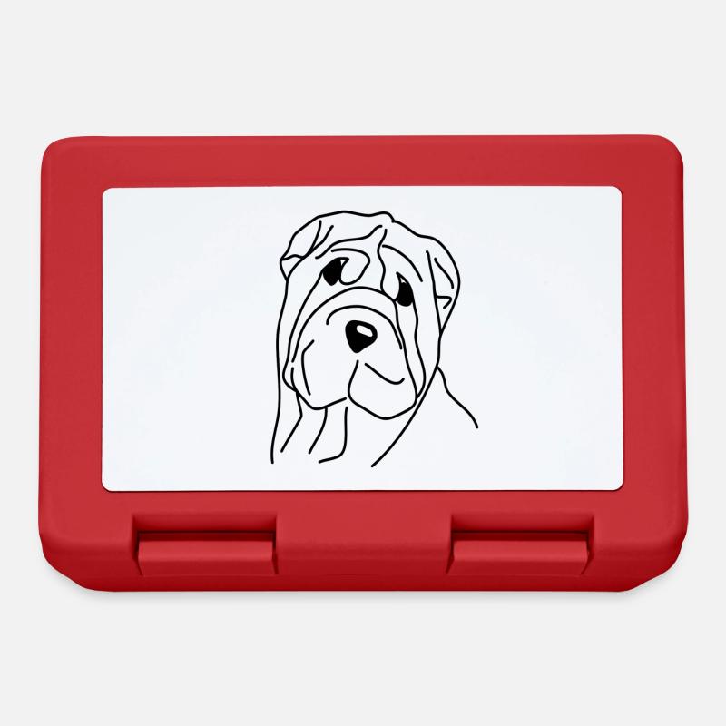SharPei - Lunchbox - red