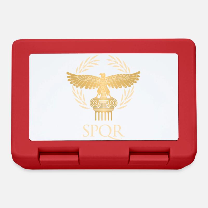 SPQR - Empire flag and republic Ancient Rome - Lunchbox - red