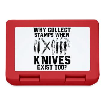 Gifts for knife collectors | Antique Knife Hobby - Lunchbox - red - Front