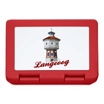 Bronko55 No.59 – Langeoog Wasserturm - Brotdose - Rot - Vorne